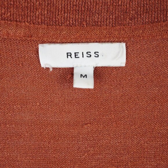 Reiss Womens Linen Viscose Blend Cardigan Size M - Picture 13 of 13